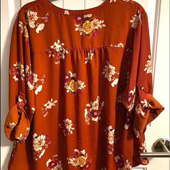 ❌SOLD❌ HARPER FLORAL GEORGETTE BUTTON-LOOP BLOUSE - Picture 6 of 6